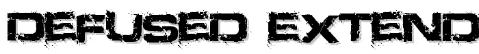 Defused Extended Bold font